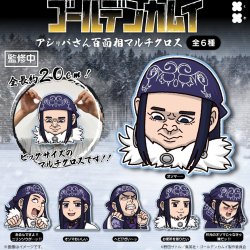 画像1: ゴールデンカムイ アシㇼパさん百面相マルチクロス（１月）【▼３００円カプセル ４０個入り フクヤ】＋正規台紙