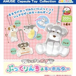 画像1: シュナとボブ　ぷっくりんちょキーホルダー（３月）【〇300円カプセル 40個入り アミューズ】＋正規台紙