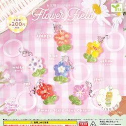 画像1: お花畑のｍｉｎｅチャーム（３月）【〇200円カプセル 50個入り エール】＋正規台紙