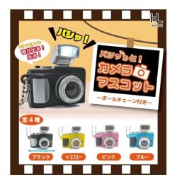 画像1: パシャっと！カメラマスコット【再販】（２月）【〇300円カプセル 40個入り ホットライン】＋正規台紙