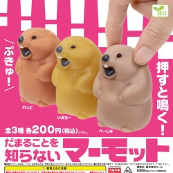 画像1: だまることを知らないマーモット【再販】（３月）【〇200円カプセル 50個入り エール】＋正規台紙