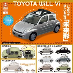 画像1: 1/64PLUS トヨタ Will Vi（２月）【〇400円カプセル 30個入り スタンド・ストーンズ】＋正規台紙