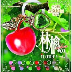 画像1: 林檎の icon チャーム （EDEN）（２月）【〇300円カプセル 40個入り ビーム】＋正規台紙