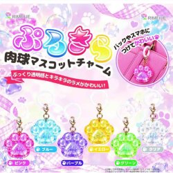 画像1: ぷるきら肉球マスコットチャーム（２月）【〇200円カプセル 50個入り ビーム】＋正規台紙