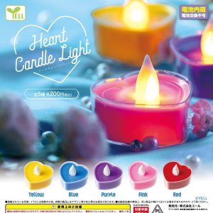 画像: ハートキャンドルライト【カプセルトイ　ガチャガチャ　ガチャポン】＋正規台紙１枚☆