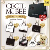 画像: ＣＥＣＩＬ　ＭｃＢＥＥ　ミニチュアショッパー【４００円カプセルトイ　３０個入り　イエロー】＋正規台紙☆