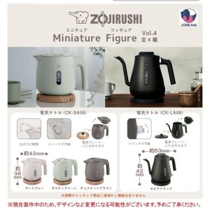 画像: ZOJIRUSHI　ミニチュアフィギュアVol.4（４月→５月へ延期）【☆５００円カプセルトイ　２０個入り　Ｊドリーム】＋正規台紙