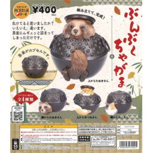 画像: 再販 ぶんぶくちゃがま（５月）【★４００円カプセルトイ　３０個入り　ベネリック】＋正規台紙