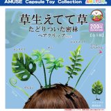 画像: 草生えてて草たどりついた密林ヘアクリップ（８月）【□２００円カプセルトイ　５０個入り　アミューズ】＋正規台紙