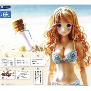 画像: 1／12砂浜の手紙（８月）【□２００円カプセルトイ　５０個入り　レインボー】＋正規台紙