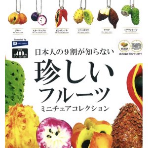 画像: 日本人の９割が知らない珍しいフルーツミニチュアコレクション（８月）【□４００円カプセルトイ　３０個入り　レインボー】＋正規台紙