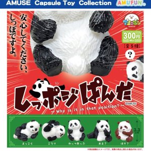 画像: しっぽジパンダ（９月）【■３００円カプセルトイ　４０個入り　アミューズ】＋正規台紙