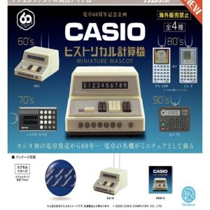 画像: CASIO ヒストリカル計算機 ミニチュアマスコット ※カプセル版（９月）【■５００円カプセルトイ　２０個入り　ケンエレ】＋正規台紙