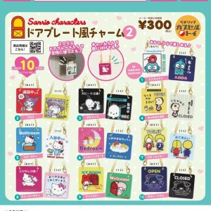 画像: サンリオキャラクターズ　ドアプレート風チャームPart2（再販）（９月）【■３００円カプセルトイ　４０個入り　ベネリック】＋正規台紙