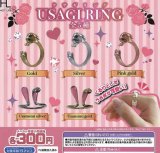 画像: ウサギリング（再販）【♪３００円カプセルトイ　４０個入り　ホットライン】＋正規台紙