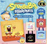 画像: スポンジボブジッパー付きトートバックver2【♪４００円カプセルトイ　３０個入　ピーナッツ】＋正規台紙