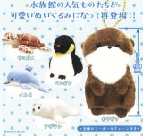 画像: かわいいかわいいぬいぐるみ　水族館のいきもの（再販）（１０月）【△５００円カプセルトイ　２０個入り　奇譚クラブ】＋正規台紙