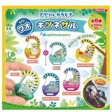 画像: アクリルカラビナ　ワオキツネザル（１０月）【△３００円カプセルトイ　４０個入り　アクセス】＋正規台紙