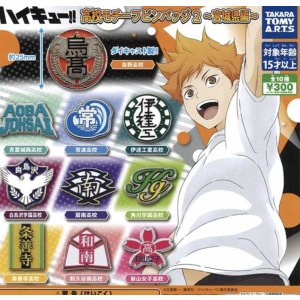 画像: ハイキュー高校モチーフピンバッジ2【♪３００円カプセルトイ　４０個入り　タカラトミー】＋正規台紙
