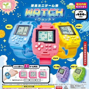 画像: 液晶ミニゲーム機－ウォッチ－（１１月）【▲４００円カプセルトイ　３０個入り　エール】＋正規台紙
