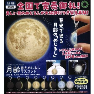 画像: STC 月齢 蓄光めじるしマスコット（再販）（３月）【○３００円カプセル　４０個入り　いきもん】＋正規台紙