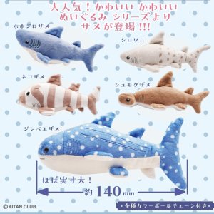 画像: かわいいかわいいぬいぐるみ-サメ-(3月)【○500円カプセル 20個入り 奇譚クラブ】+正規台紙