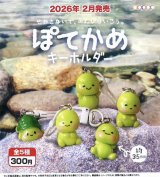 画像: ぽてかめキーホルダー（２月）【○３００円カプセル　４０個入り　アオポップ】＋正規台紙
