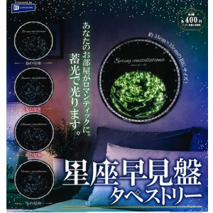 画像: 星座早見盤タペストリー（４月）【☆４００円カプセル　３０個入り　レインボー】＋正規台紙