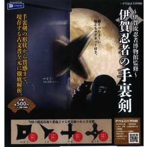 画像: 伊賀流忍者博物館監修－伊賀忍者の手裏剣（４月）【☆５００円カプセル　２０個入り　レインボー】＋正規台紙