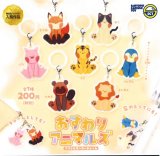 画像: おすわりアニマルズアクリルマーカーチャーム（４月）【☆２００円カプセル　５０個入り　三洋堂】＋正規台紙
