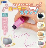 画像: あしあとにゃんこローラースタンプ（５月）【★５００円カプセル　２０個入り　レインボー】＋正規台紙