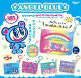 画像: エンジェルブルー カラビナつきフラットコインケース（再販）（５月）【★３００円カプセル　４０個入り　ピーナッツ】＋正規台紙