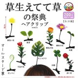 画像: 草生えてて草の祭典ヘアクリップ（６月）【◇２００円カプセル　５０個入り　アミューズ】＋正規台紙
