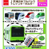 画像: JR東日本プルバックトレイン　キーホルダー（７月）【◆３００円カプセル　４０個入り　ビーム】＋正規台紙