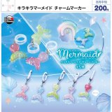 画像: キラキラマーメイド チャームマーカー（８月）【□２００円カプセル　５０個入り　ウルプラ】＋正規台紙