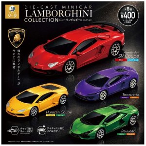 画像: ダイキャストミニカー ランボルギーニ コレクション（８月）【□４００円カプセル　３０個入り　SO-TA】＋正規台紙