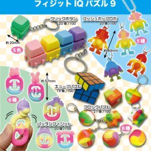 画像: フィジットIQパズル9（８月）（□１００円カプセル　１００個入り　共同】＋正規台紙