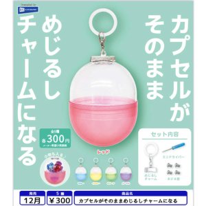 画像: カプセルがそのままめじるしチャームになる(12月)【▽300円カプセル 40個入り レインボー】+正規台紙