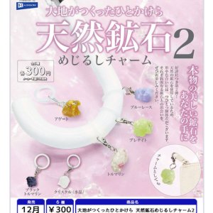 画像: 大地がつくったひとかけら 天然鉱石めじるしチャーム2(12月)【▽300円カプセル 40個入り レインボー】+正規台紙