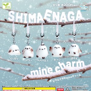 画像: シマエナガのmineチャーム(12月)【▽200円カプセル 50個入り エール】+正規台紙