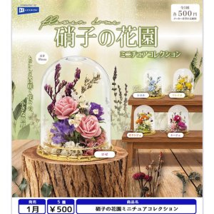 画像: 硝子の花園ミニチュアコレクション（１月）【▼５００円カプセル ２０個入り レインボー】＋正規台紙