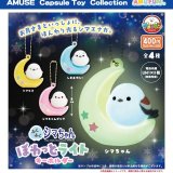 画像: ふくふくシマちゃん　ぽわっとライトキーホルダー（２月）【〇400円カプセル 30個入り アミューズ】＋正規台紙