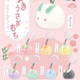 画像: ゆきうさぎもち ぷらりんチャーム（３月）【〇300円カプセル 40個入り リアンキューラボ】＋正規台紙