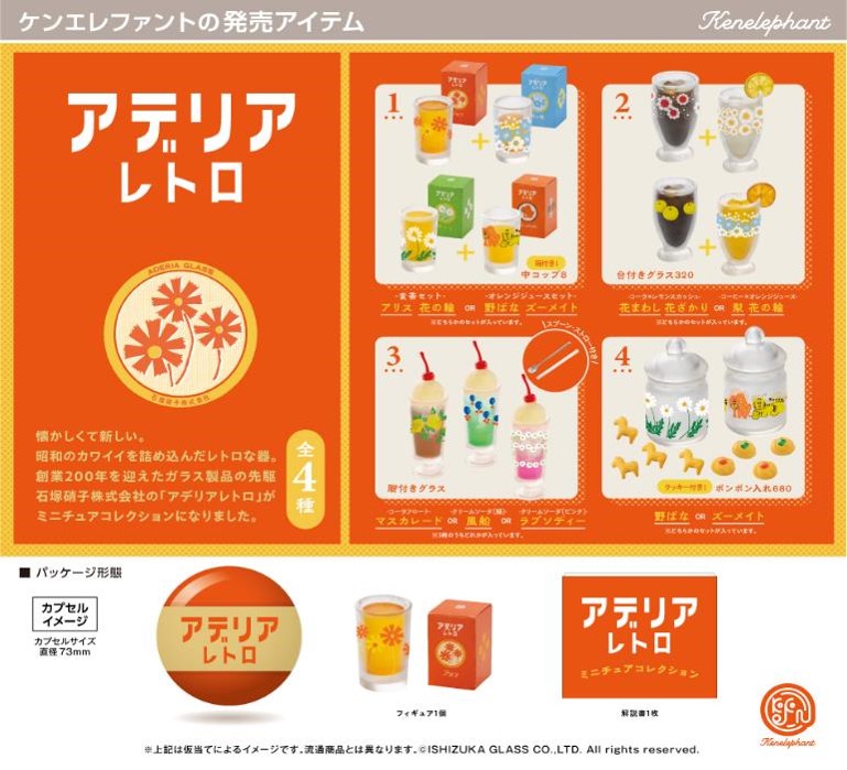 アデリアレトロ ミニチュアコレクション ＋正規台紙１枚（付属サービス) - stale