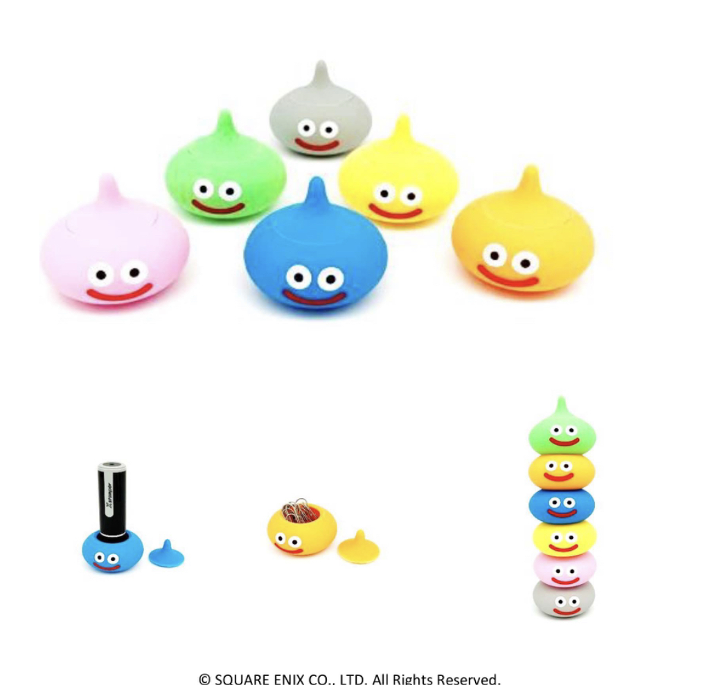 画像1: ドラゴンクエスト つみつみスライム小物入れ（１０月）【△４００円カプセルトイ　３０個入り　スクウェア】＋正規台紙