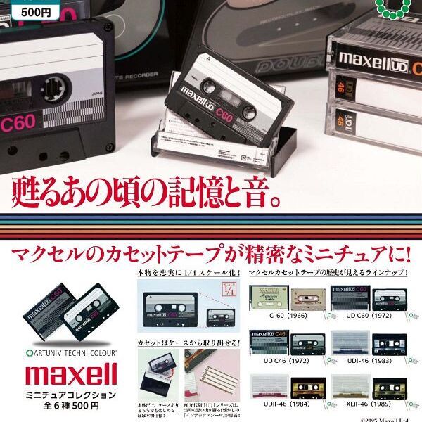 画像1: ATC maxell ミニチュアコレクション（４月）【●５００円カプセル　２０個入り　いきもん】＋正規台紙