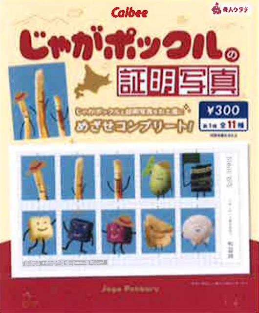 画像1: じゃがポックルの証明写真（１月）【●３００円カプセル　１カートン２００個入り　奇人クラブ】