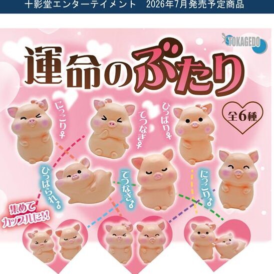 画像1: 運命のぶたり（７月）【◆３００円カプセル　４０個入り　十影堂】＋正規台紙