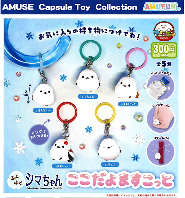 画像1: ふくふくシマちゃんここだよますこっと（９月）【■３００円カプセル　４０個入り　アミューズ】＋正規台紙