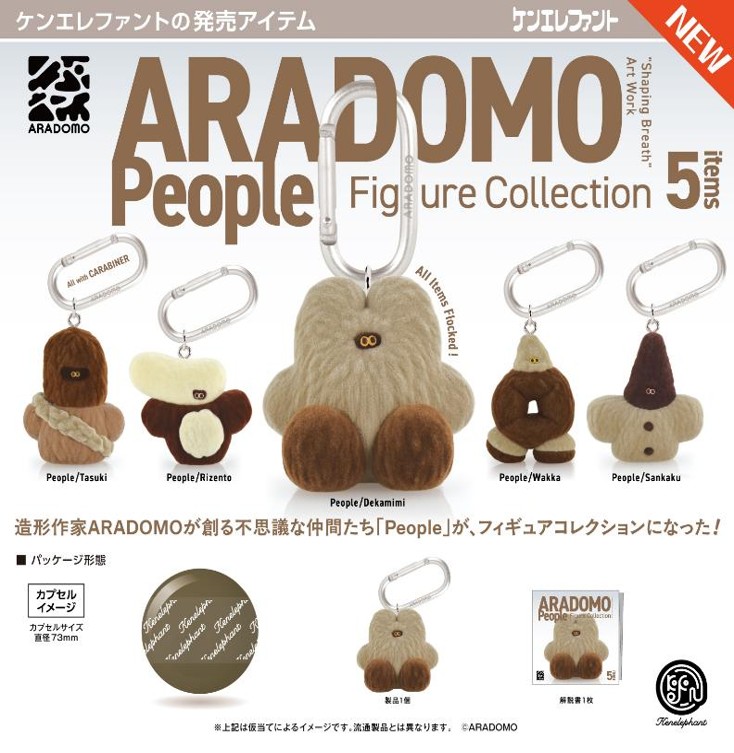 画像1: ARADOMO People フィギュアコレクション（１１月）【▲５００円カプセル　２０個入り　ケンエレ】＋正規台紙